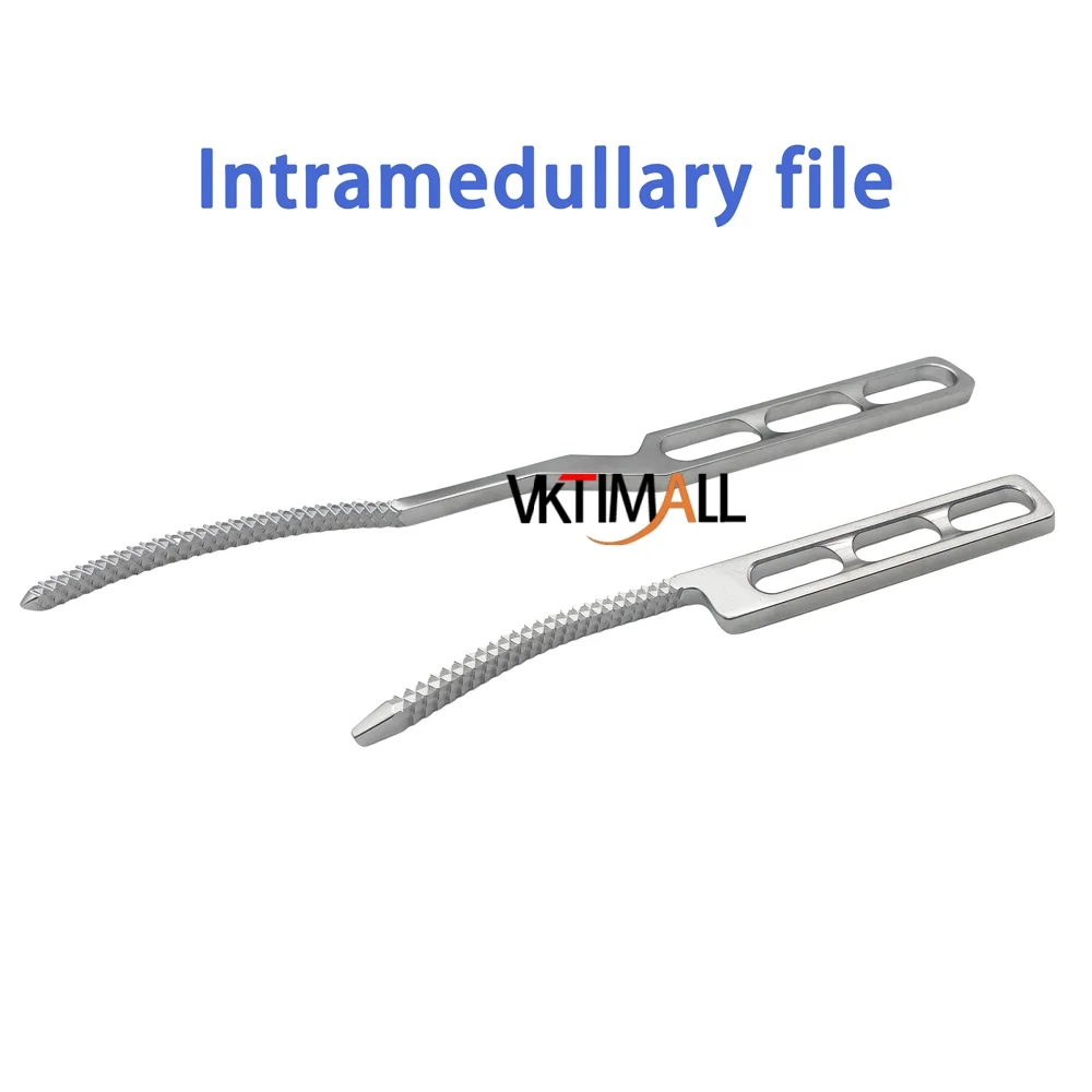VKTIMALL Bone Rasp Bone File Trochlea Rasp Orthopedic Surgery Instrument Stainless Steel Pet