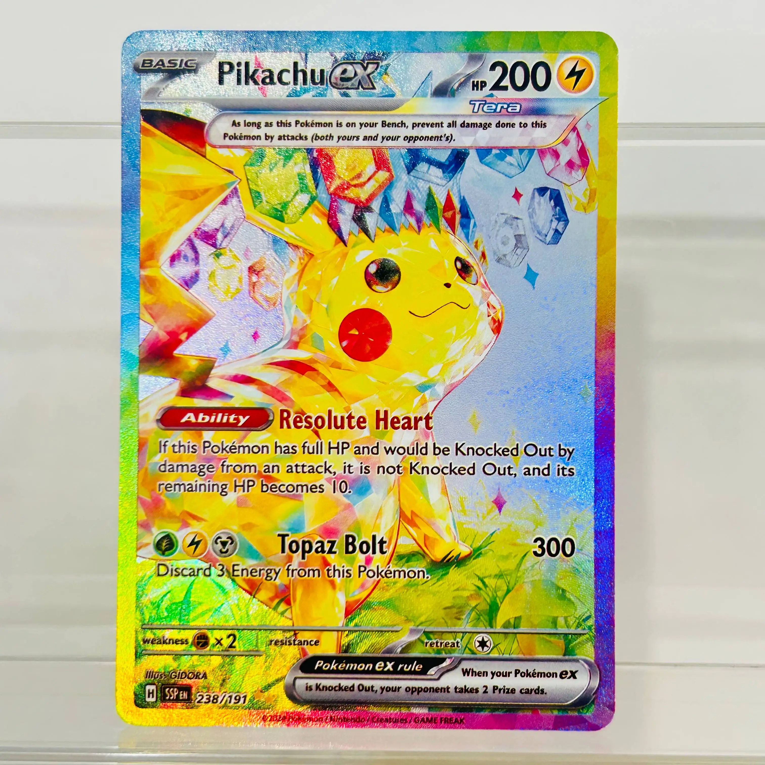 DIY Team Rockets Mewtu ex 231/182 Folien-Textur-Karten EN-Version Sammlerqualität Premium Anime TCG Sammelkarten – Detail 4