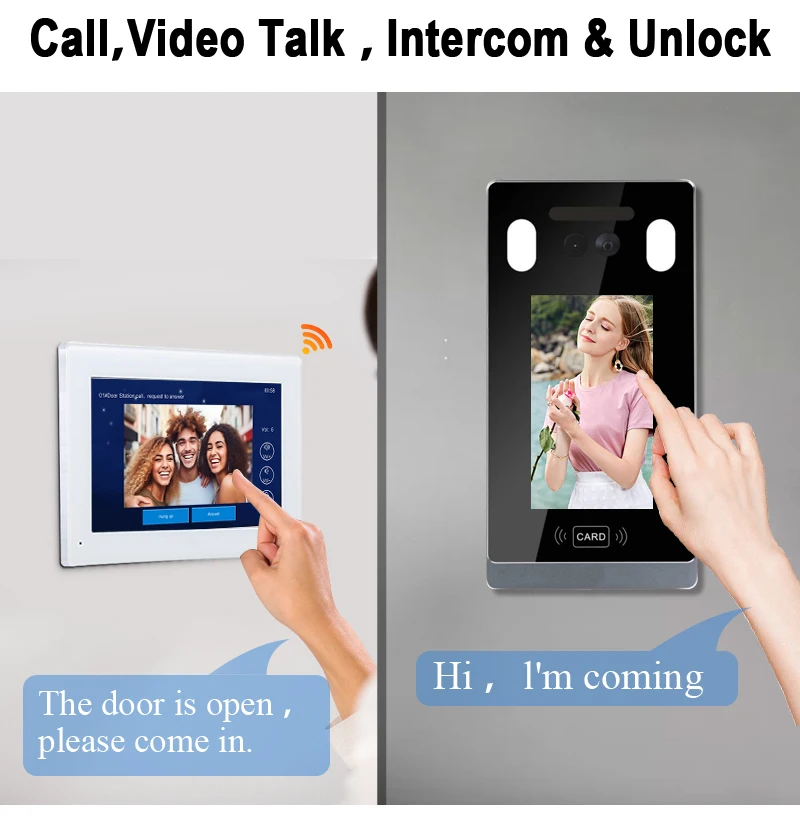 출입 통제 스마트 홈 IP 비디오 도어폰 다세대 오디오 인터콤 도어 비디오 인터콤 투야 인터콤 아파트용