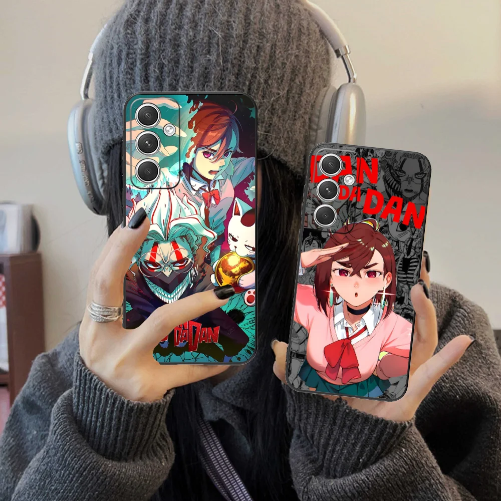 Anime Dandadan Telefoon Case voor Samsung Galaxy S25 S24 S23 S22 S21 S20 S10 S9 Plus FE Ultra Lite Zwart cover Mobiele Telefoons