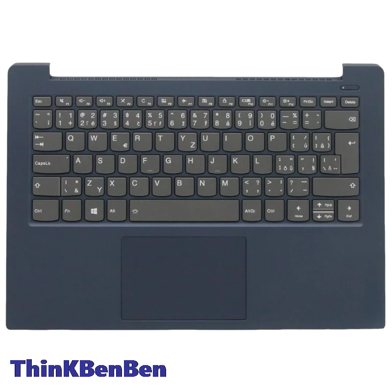 CZ Czech Blue Keyboard Upper Case Palmrest Shell Cover For Lenovo Ideapad S340 14 14IWL 14API 14IIL 14IML 5CB0S18615