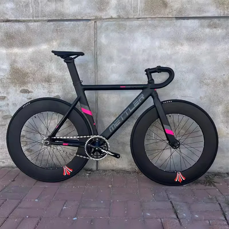 Rower gąsienicowy 6061 rama ze stopu aluminium 46T mechanizm korbowy CNC pojedyncza prędkość kolarskie łożyska rowerowe piasty konfigurowalne