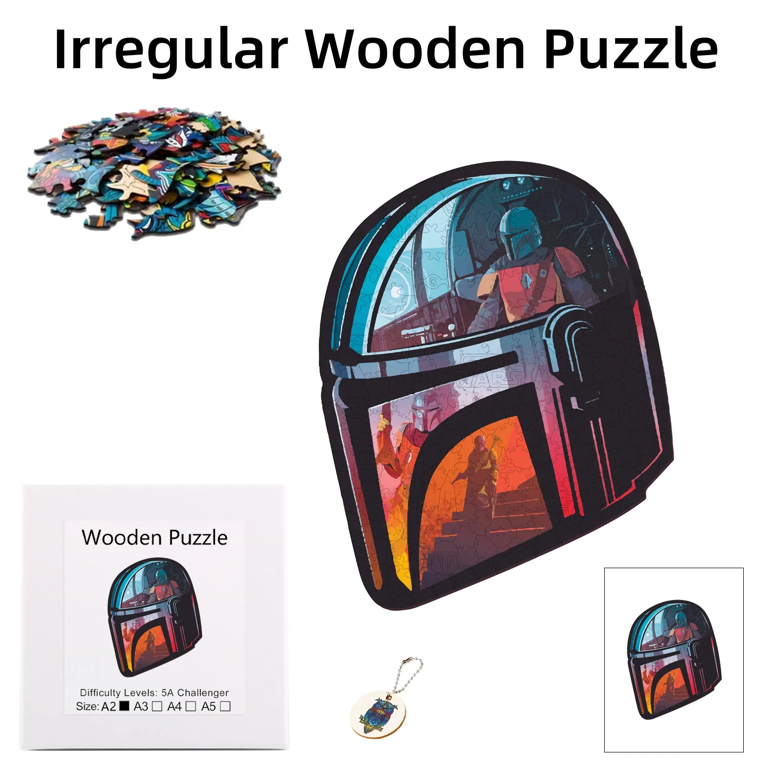 

Disney Alien The Helmet Of the Mandala Peoplel Lrregular Wooden Puzzle Is The Best Christmas Gift For Children Family And Friend