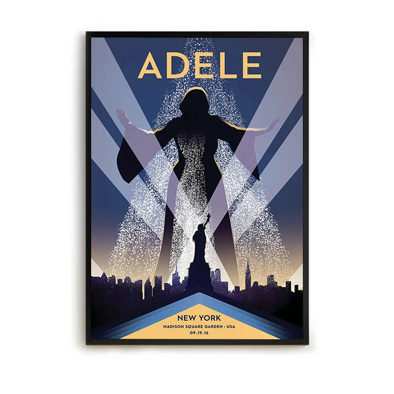 Adele Singer Poster Interior Paintings Wall Decoration for Home Accessory Decor for Room Picture on the Wall Art Canvas Painting