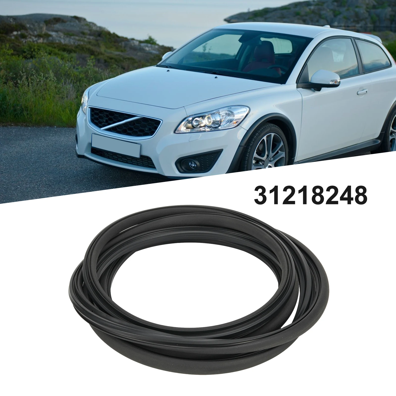 

Plastic Black Sunroof Glass Seal For Volvo C30 S40 S60 S80 V50 V70 XC70 31218248 Accessories For Vehicles