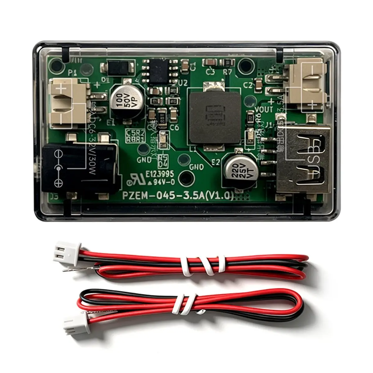 update. Step-Down DC-DC Power Module Converter 6-32V Wide Voltage 5V Output 3.5A Automotive Industrial Communication USB view 3