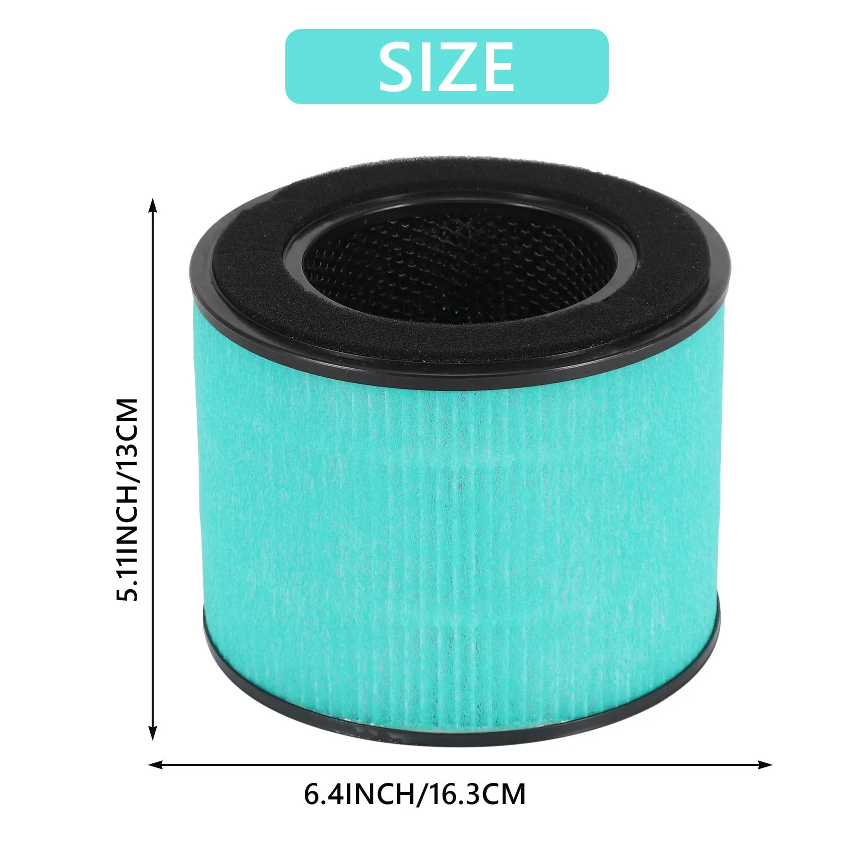 Filter HEPA Pengganti AD11 untuk PARTU BS-08, Sistem Filter 3-In-1 Termasuk Pra-filter, Filter HEPA Asli, Filter Karbon Aktif