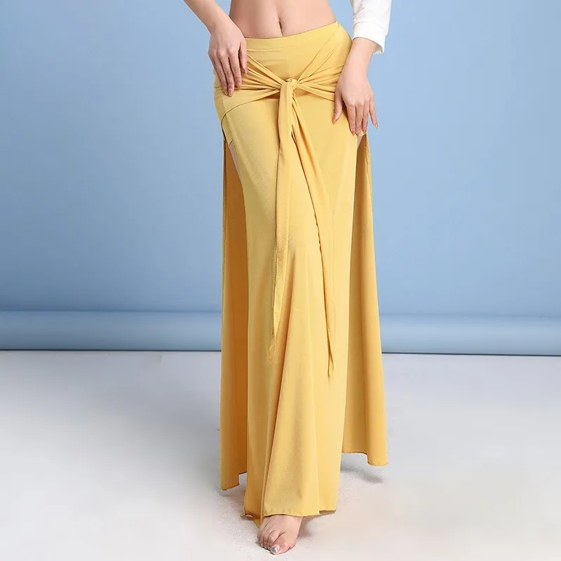 

Women Belly Dance Skirt New Slimming Long Flowy Oriental Dance Bottoms Beginners Comfortable Elegant
