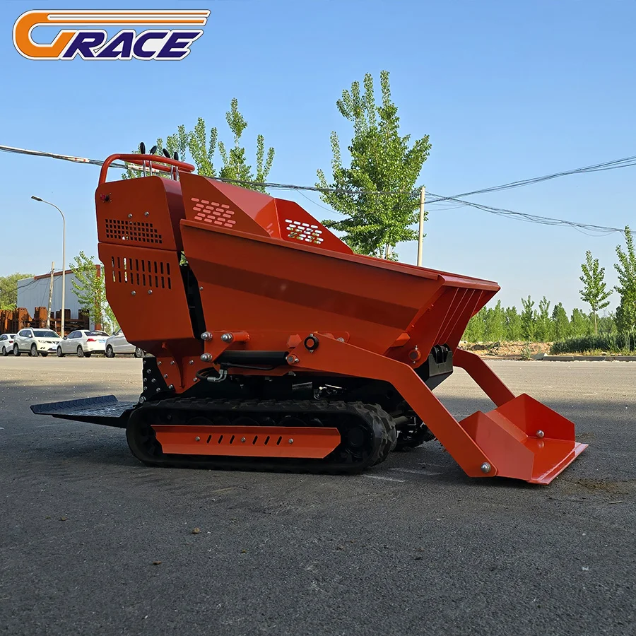 الصين البسيطة المسار قلابة 500 كجم شاحنة قلابة صغيرة البنزين الزاحف قلابة صغيرة