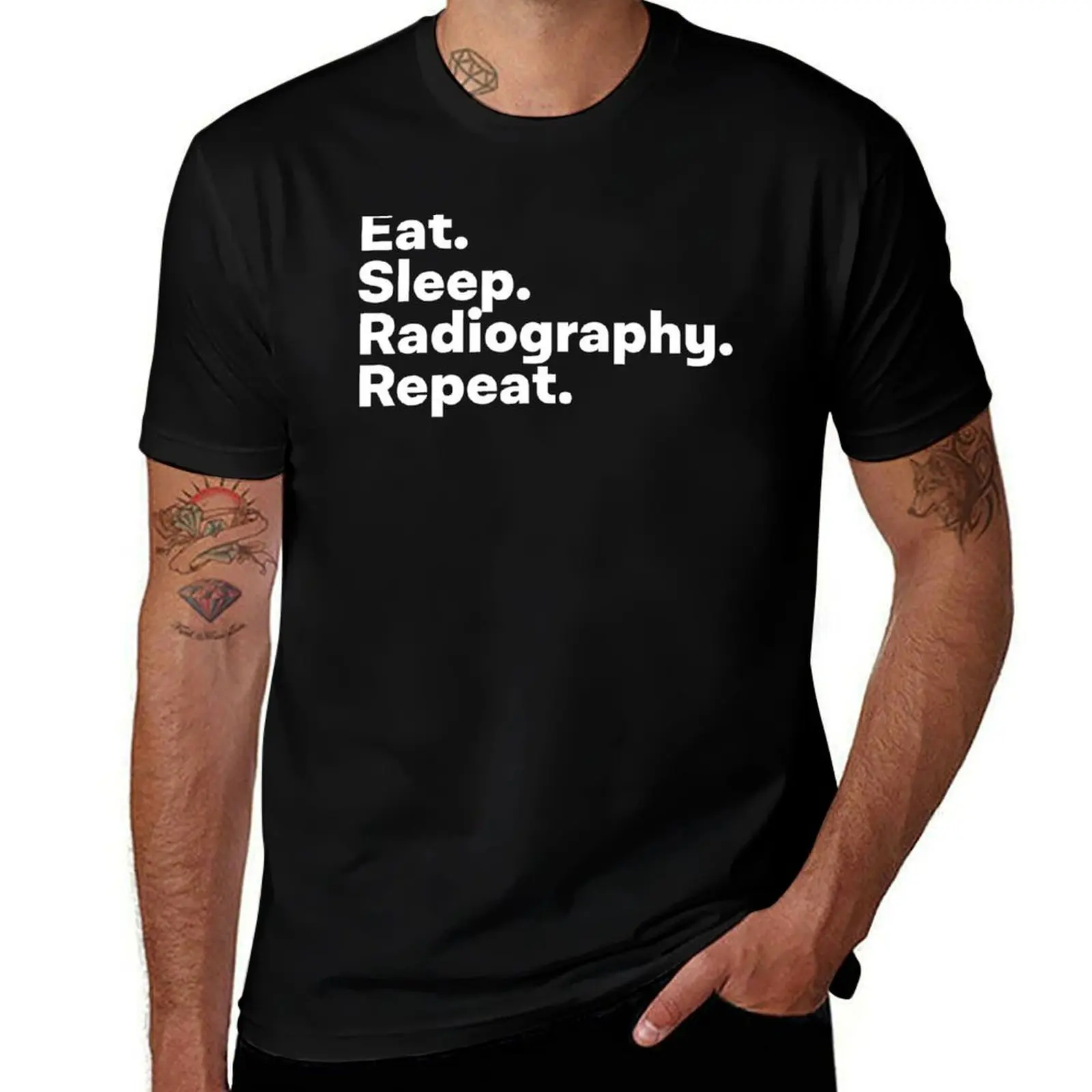 

Eat Sleep Radiography Repeat T-Shirt Man t-shirt clothes sweat men graphic t shirts