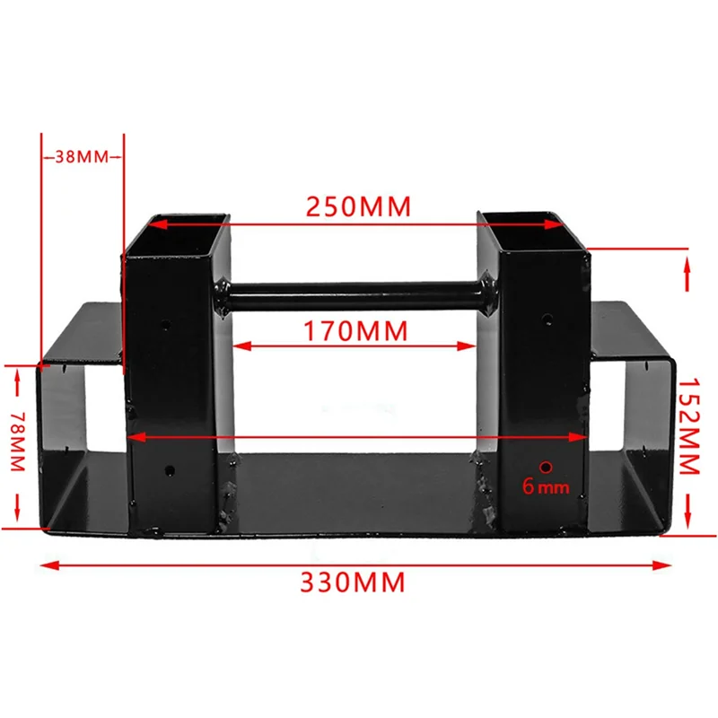 ABNL Firewood Log Rack Bracket Kit - Adjustable To Any Length - Closed-End Design - 2 Pieces Of Brackets Easy To Use