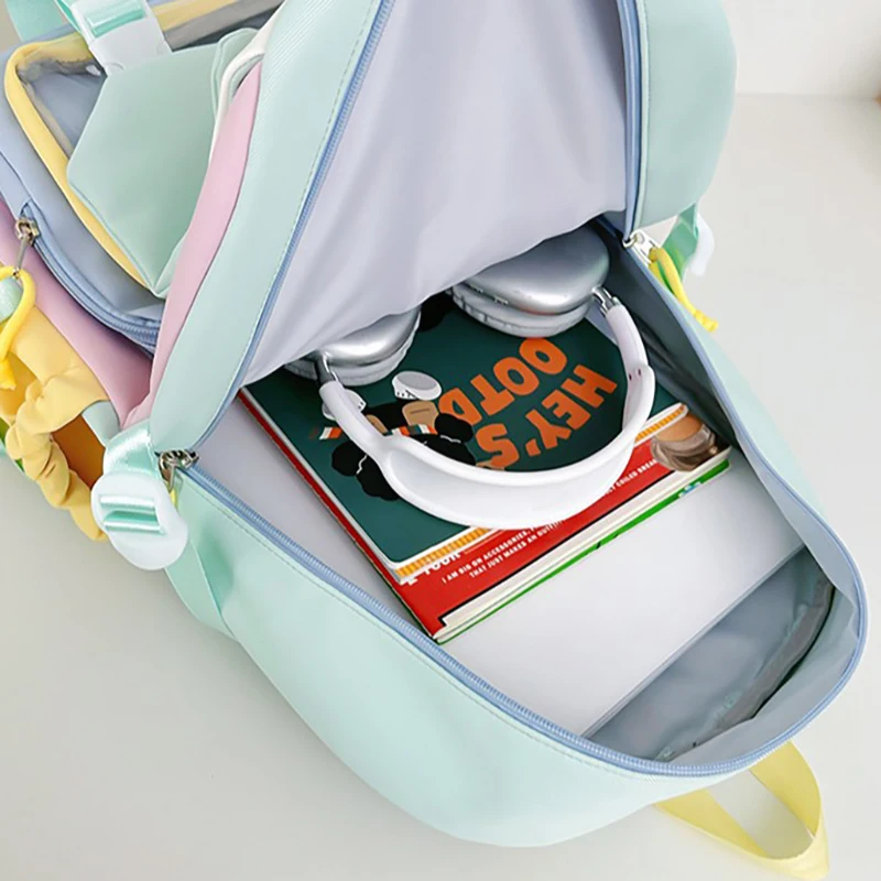 Richme Patchwork Women Backpacks 2025 Large Capacity New Semester Students Mochilas Para Mujer Casual Commute Laptop Bag Female