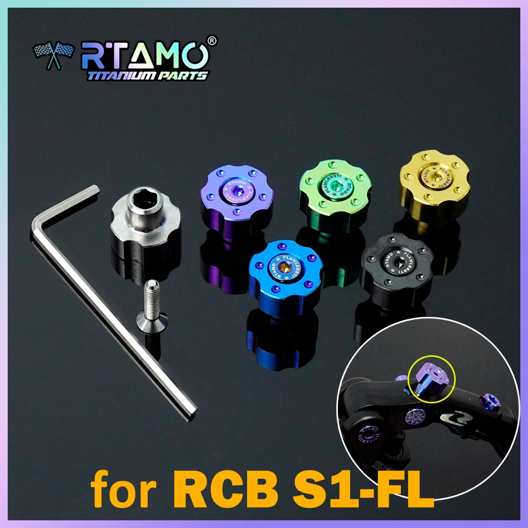 RTAMO Titanium Alloy Nut and Bolt Adjust Knob Fit for RCB S1-FL High Strength Modified Parts