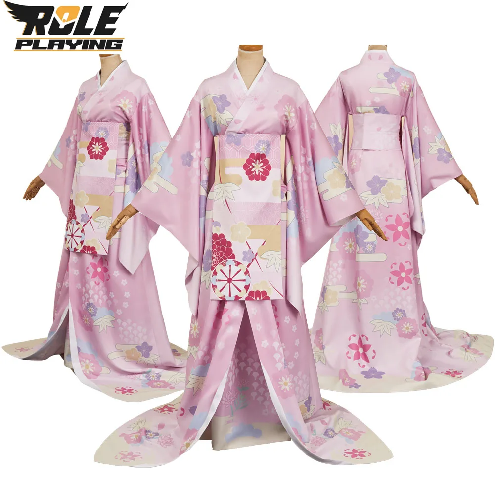 

Ангел Косплей Пыль Женщины Фэнтези Кимоно Платье Костюм Мультфильм Аниме Ад Отель Маскировка Одежда Хэллоуин Карнавальный Костюм Партии