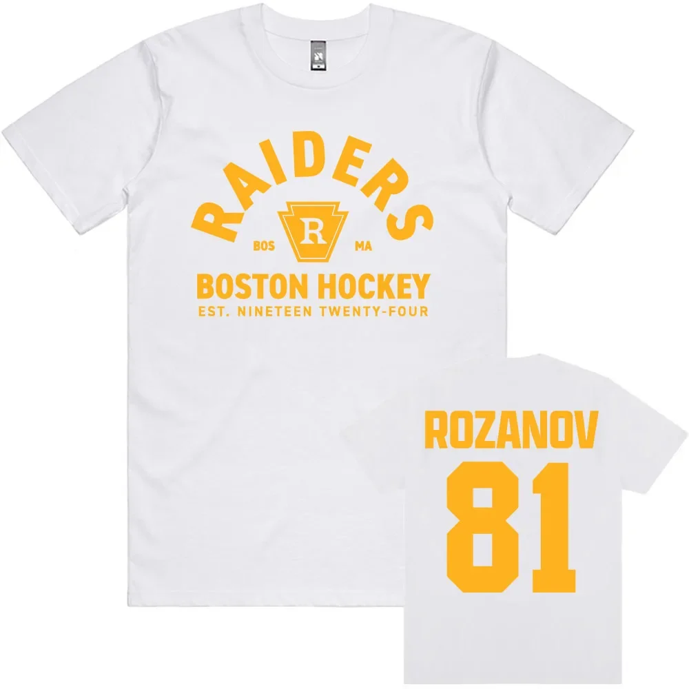 2026 New Rozanov 81 Boston Raiders Cotton Men's Shirt Graphics Heated Rival Women's Clothing Men's Clothing Summer T Shirt