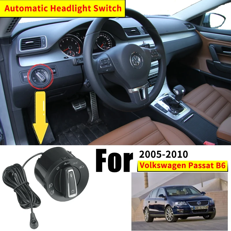 

For Volkswagen VW Passat B6 2005 2006 2007 2008 2009 2010 New AUTO Headlight Head Lamp Switch Light Sensor Refit OE 5ND941431B