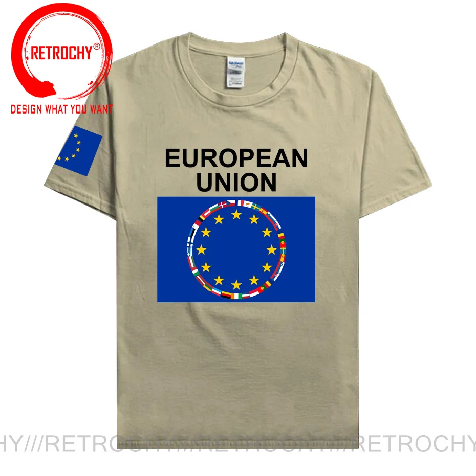 European Union United in Diversity EU EUR Men T shirt NATO Jerseys Nation tshirt Cotton T-shirt Clothing Tees Country Flag Tops