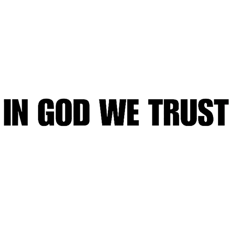 25*3.1cm IN GOD WE TRUST Religious Religion Christian Jesus Car Window Decal Sticker Rear Window Car Sticker