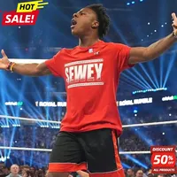 Hyperthyroidism Brother China Line Ishowspeed Short-sleeved T-shirt Men and Women 2025 New Pure Cotton Red SEWEY Letters