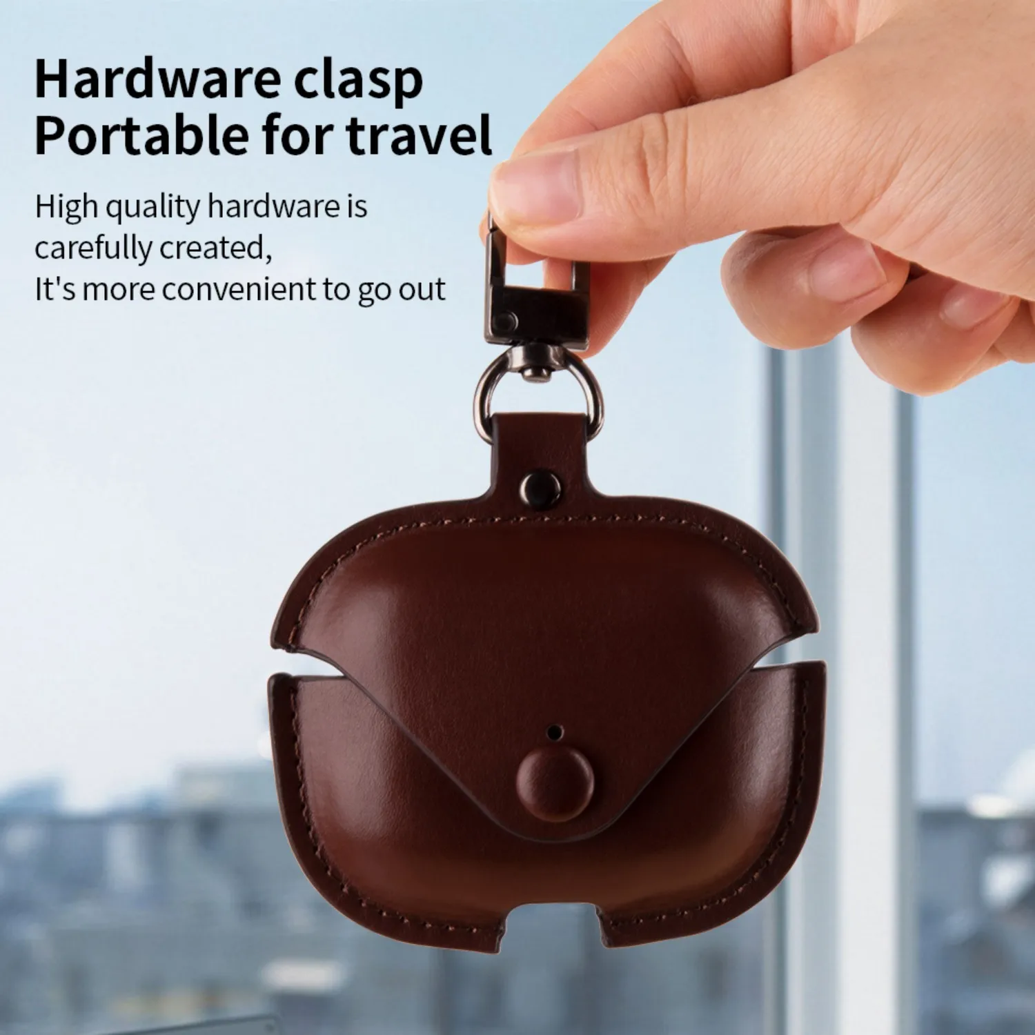 สําหรับ Airpods 4 กรณีหนังธุรกิจหูฟังชุดหูฟังหูฟังสําหรับ Apple AirPods 3 2 1 airpod กรณี Pro