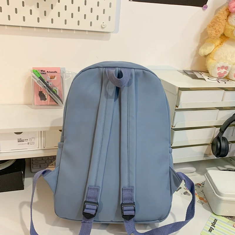 New Fashion Women's Backpack Large Capacity High Quality Nylon Computer Bag Simple Style Multi Functional School Bag For Women