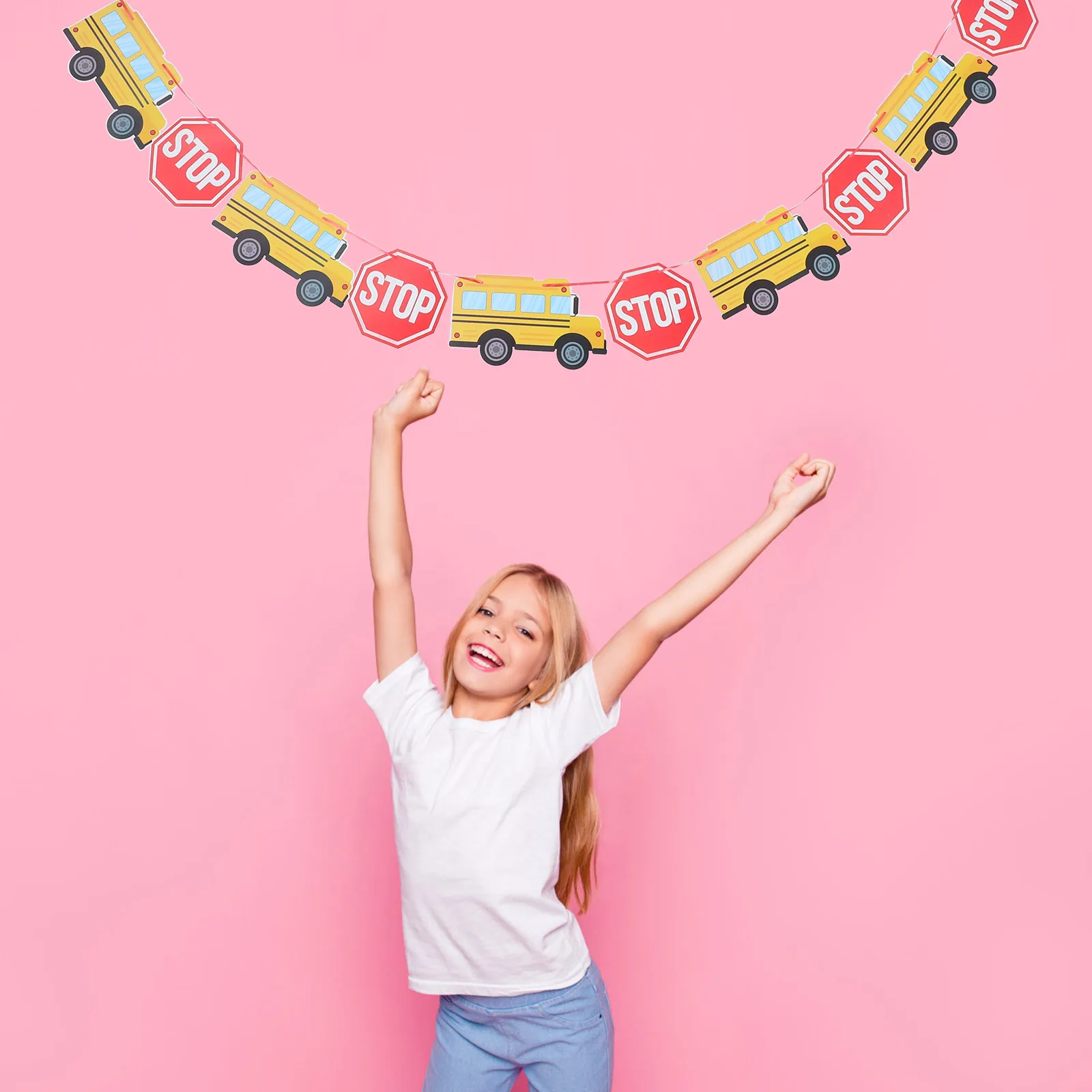 

Back-to-school Banner Decoration Banners for Classroom Venue Setting Props Decorations Backdrop Spirals Office