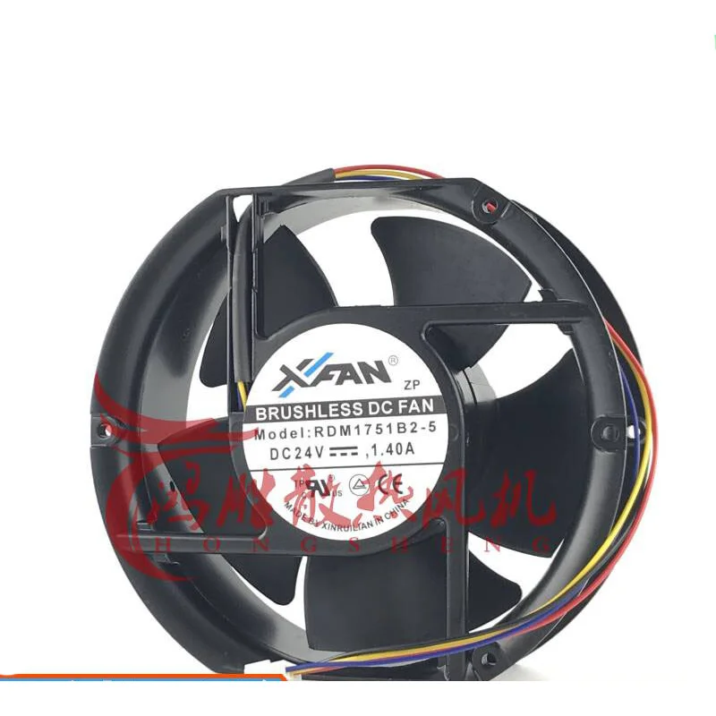 C FOR XFAN RDM1751B2-5 17251 24V 4-Wire Axial Cooling Fan