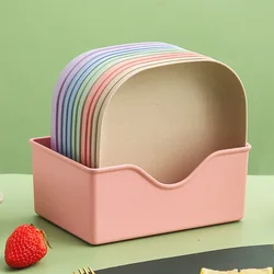 0138High Quality Spit Bone Dish Household Small Dish Salted Vegetable Plastic Snack Cake Dish Dining Table Garbage Fruit Plate