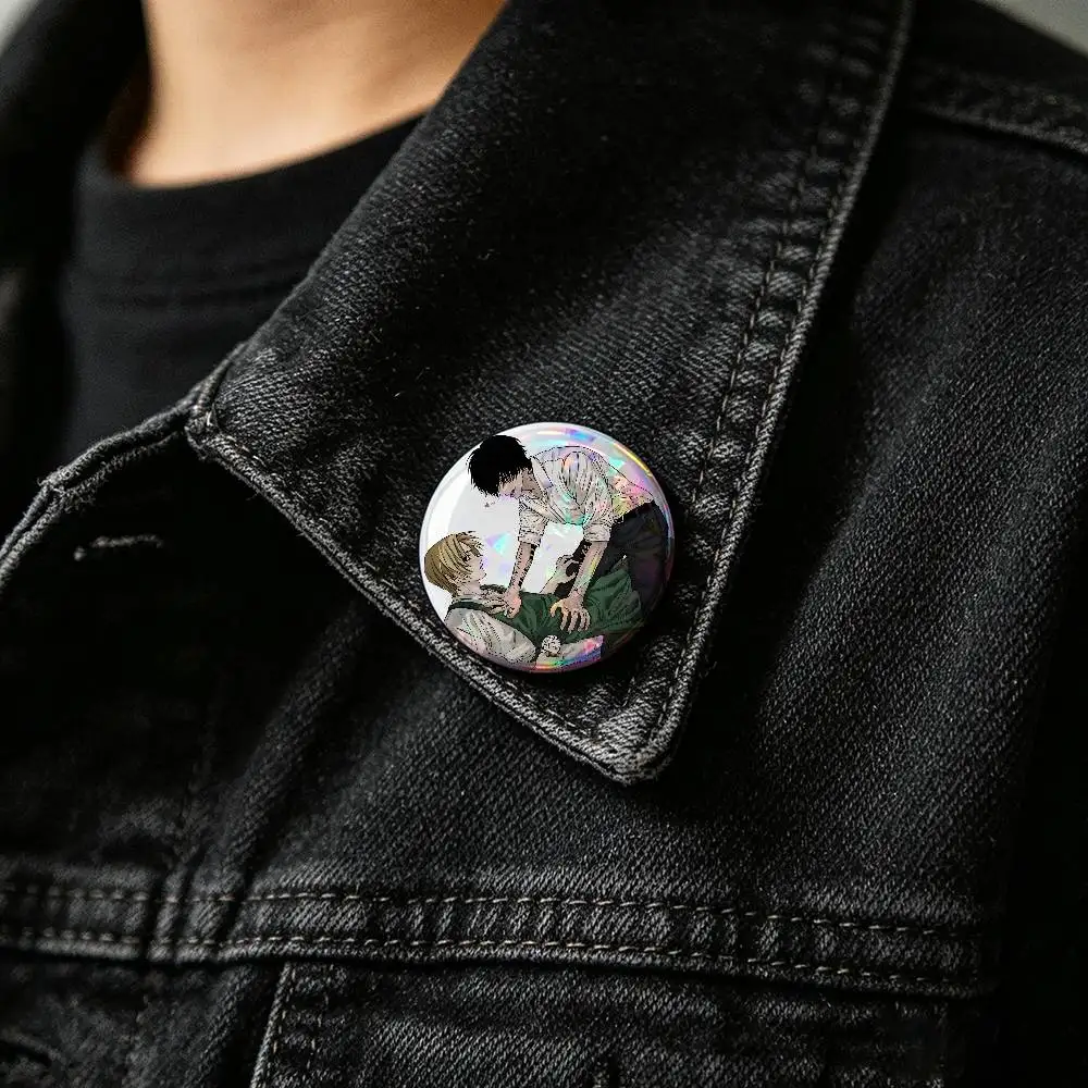 Cute Shin Asakura Badge Pins For Friend, Backpack, Clothing, Collectible Accessories, Jewelry Gift