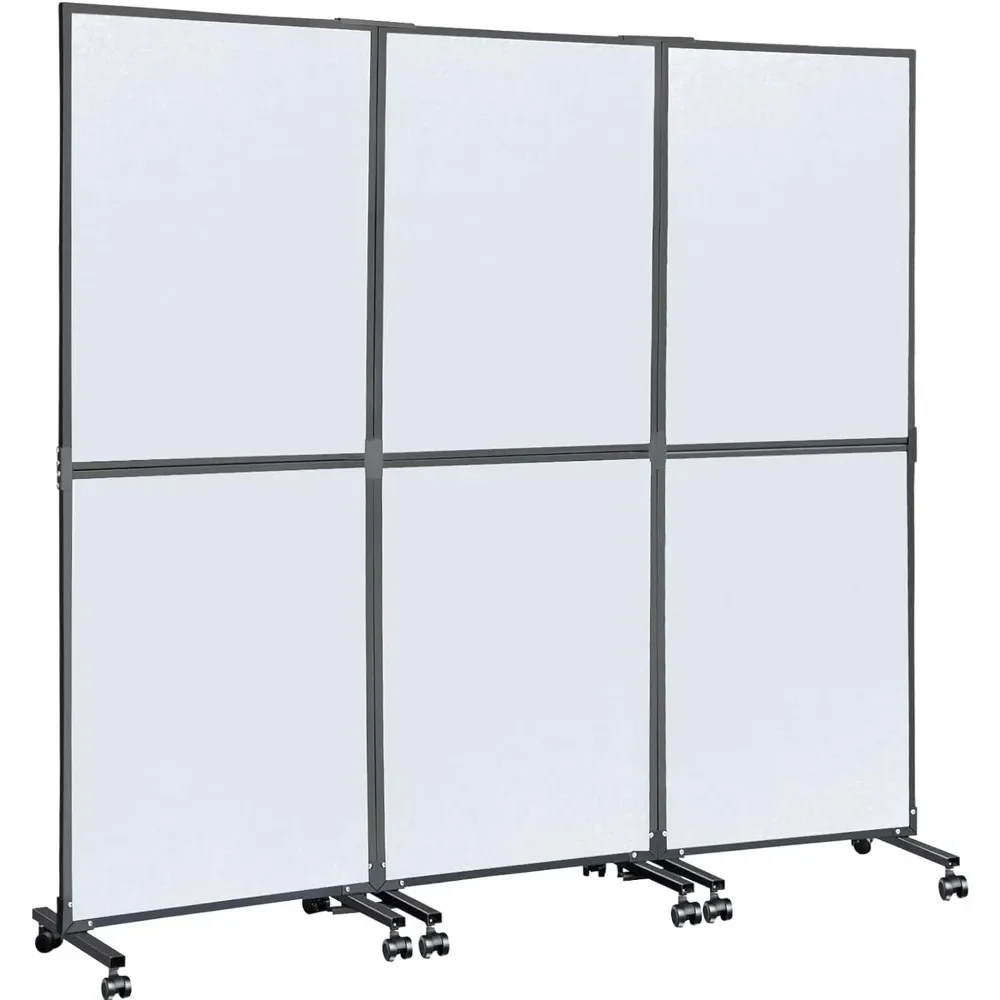 Room Divider, 5.5 ft Room Dividers and Folding Privacy Screens, Partition Room Dividers 3 Panels, Portable Office Walls