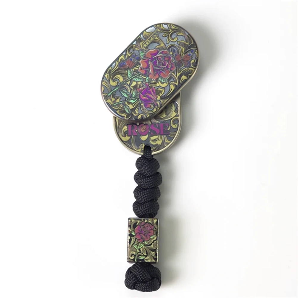 Kleur Titanium Paviljoen Ritme Fidget Slider EDC Fidget Spinner Metalen Anti Stress ADHD Angst Relief Zintuiglijke Focus Speelgoed