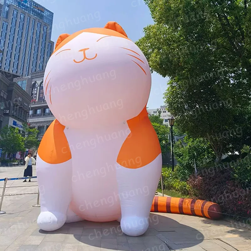 

Inflatable smiling cats, animal-based air models, outdoor grassland/square event promotional and decorative props