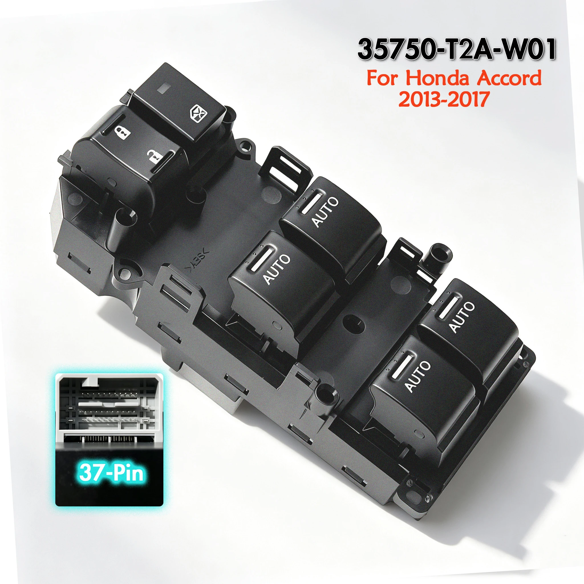35750-T2A-W01 For Honda Accord Spare Parts,Front Left Driver Electric Master Power Window Switch Glass Lifter Control Button