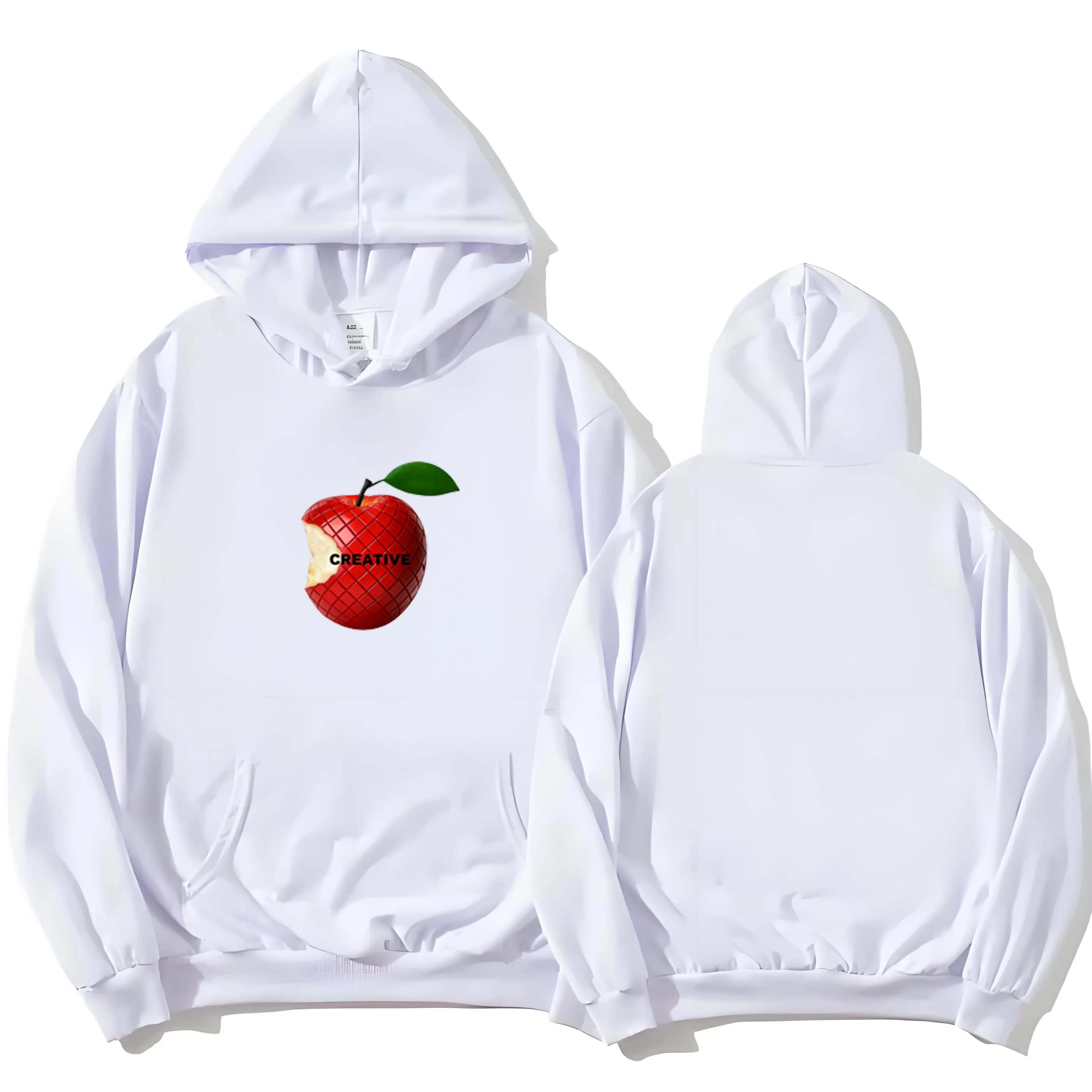 

The 330G heavy-duty hooded sweatshirt is the latest 2025 fashion hooded sweatshirt with apple and letter prints