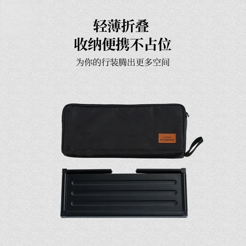 Outdoor portable folding table, camping picnic home multi-functional barbecue table