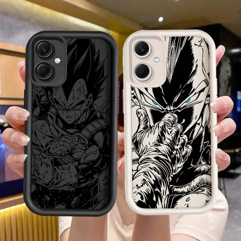 D-Dragon Ball Vegeta Art Cool funda para Redmi Note 14 13 12 11 13R 12R 12T 11T Pro Plus ojo escalera funda de teléfono