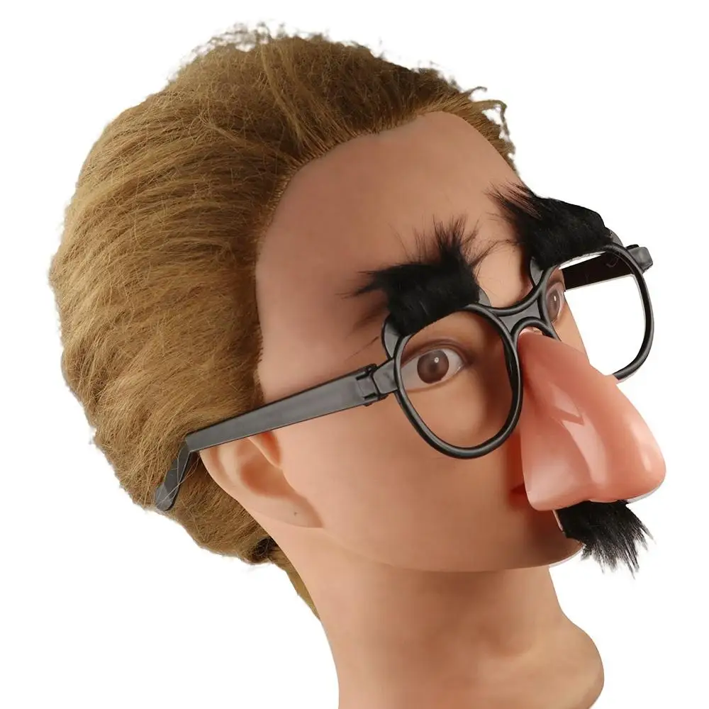Eyebrows Cosplay Moustache Party Decoration Adult Big Nose Disguise Spectacles Costume Props Festival Supplies Party Fancy Mask