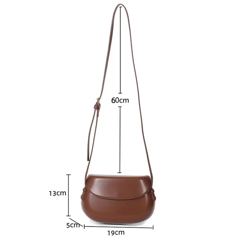 Bolsa tiracolo de couro brilhante para mulheres, bolsa casual, bolsa de aba, bolsa luxuosa, bolsa de ombro, cor doce, estilingue