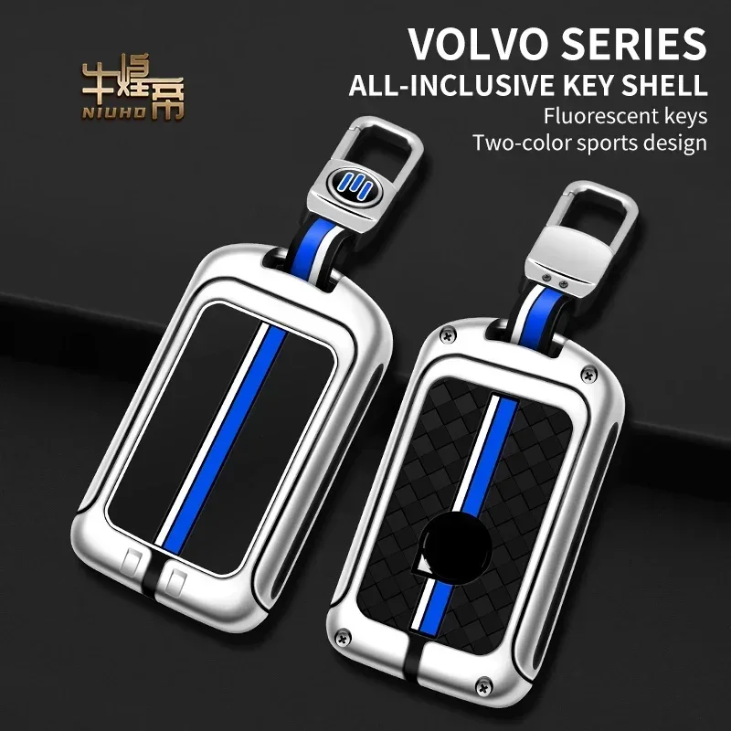 

Fluorescent Car Key Case Keychain for Volvo S90 S60 XC60 XC40 V60 V90 Modification Shell High Quality Auto Key Cover Accessories