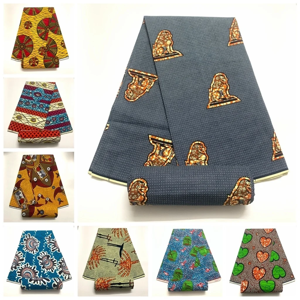 

2024 new african wax fabric 100% cotton wax for dresses African wax prints african Ankara Wax real Nigeria wax for clothes