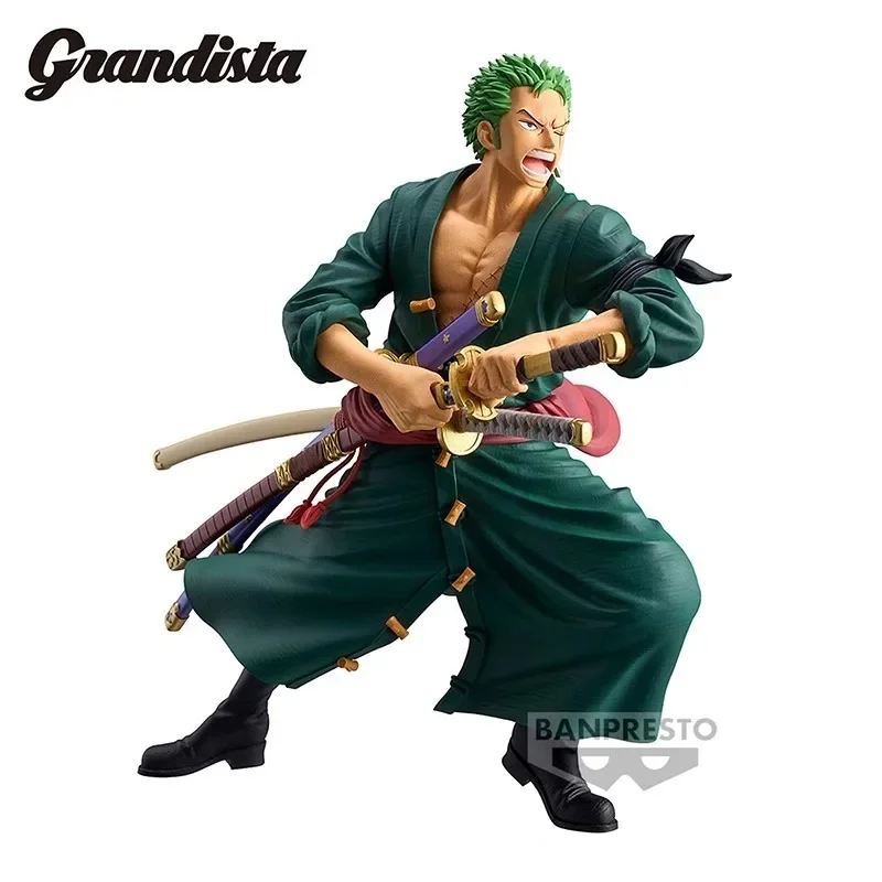 In Stock Original BANDAI Banpresto Grandista One Piece Figure Roronoa Zoro Anime Figure Model Toys Collection Ornaments Gifts