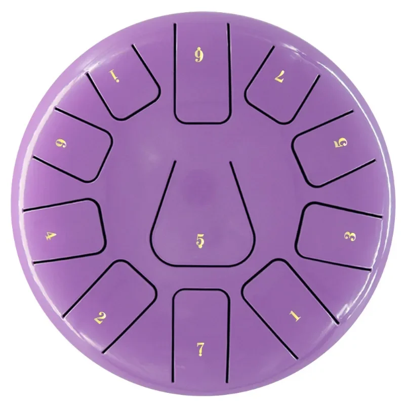 Tambour à langue en acier pour enfants, tambourin éthéré, tambour à main pour la méditation et le yoga, instruments PerSCH, cadeau, 8 po, 11 notes