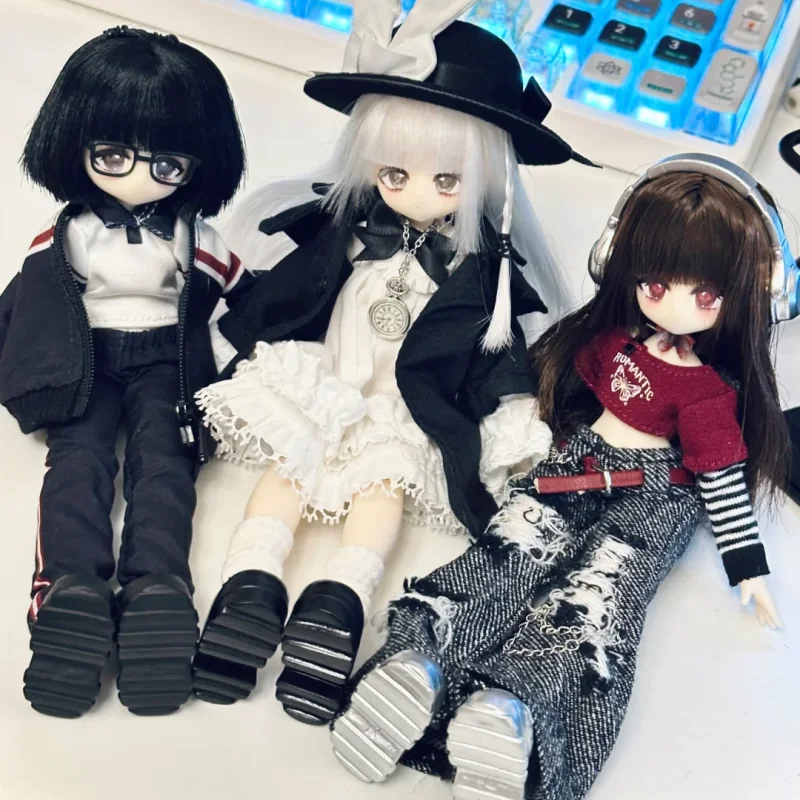 

Оригинальная подвижная кукла Momotale Mjd 1/8, 16 см, BJD, аниме-фигурка, игрушка с подвижным телом, настольное украшение, праздничный подарок