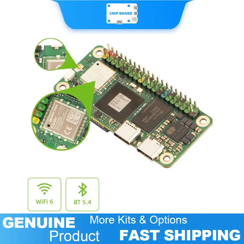 Radxa Cubie A7Z integrates an Allwinner A733 octa-core chip with 16GB RAM, Wi-Fi 6,  Pi Zero compatibility in a small-form SBC