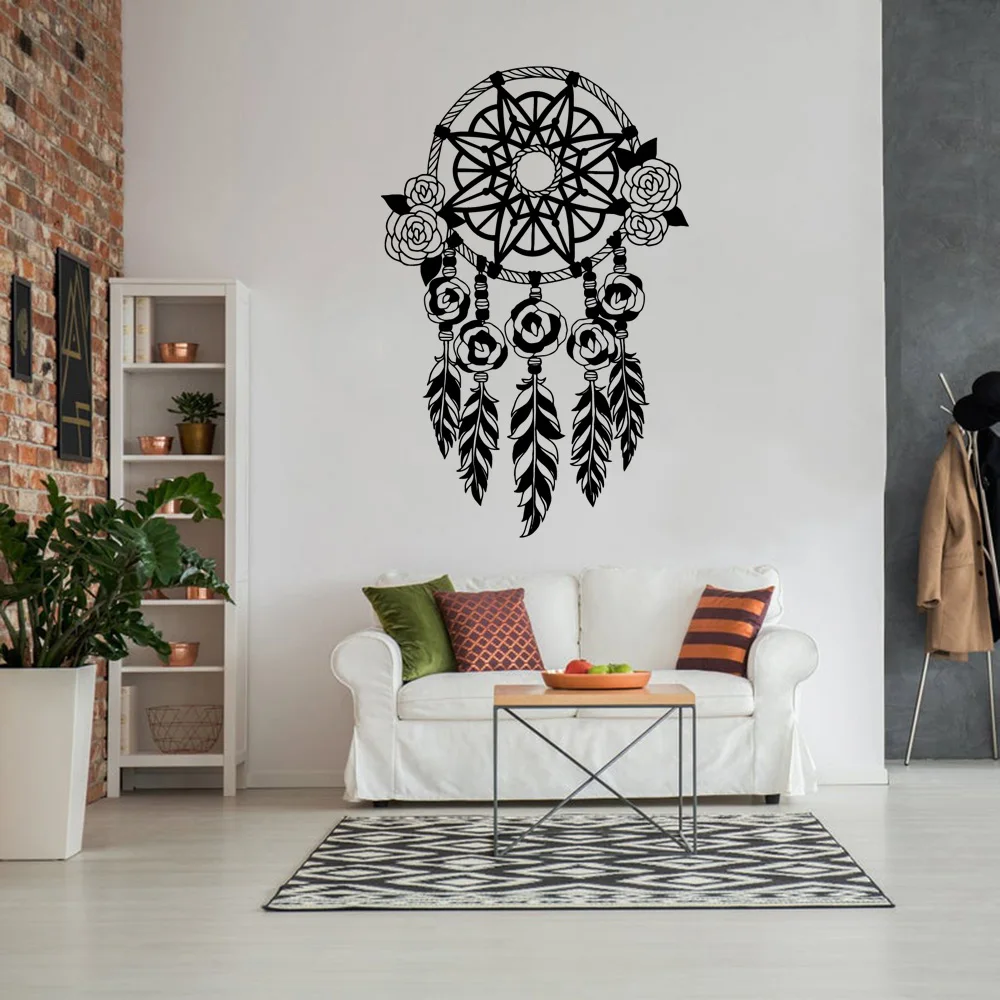 Dreamcatcher Wall Sticker Home Decoration Accessories For Kids Rooms Decoration Vinyl Mural Decal