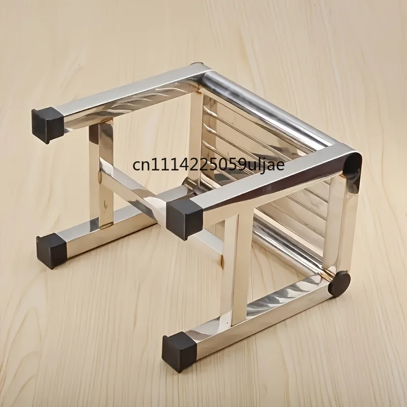 Multi Functional Stainless Steel Stool - Durable Thick & Sturdy Stool, Ideal for Living Room, Bathroom, Kitchen, Corridors image 5