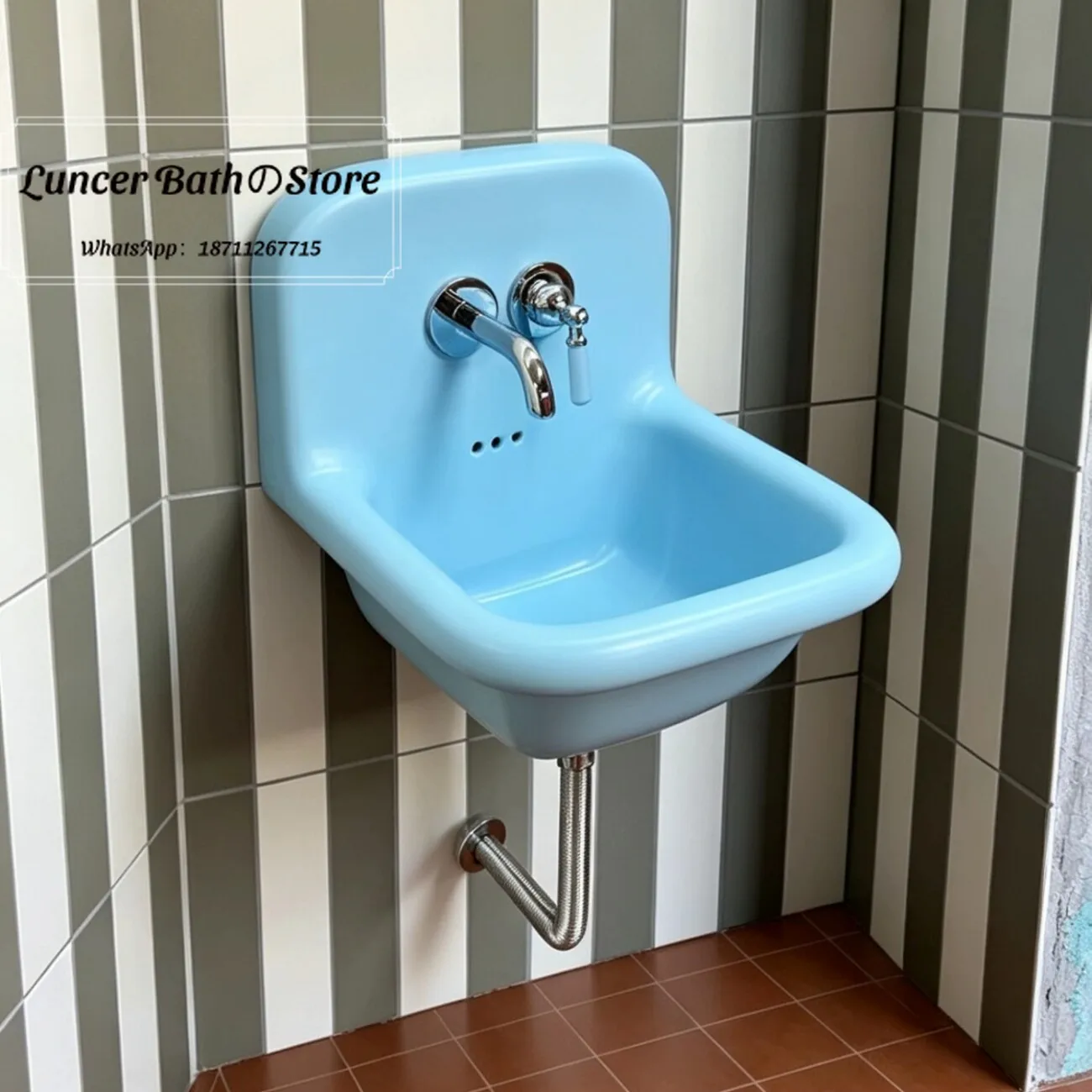 

Colorful Macaron Floating Wall Sink Ins Decor Small Basin For Tiny Bathroom Homestay