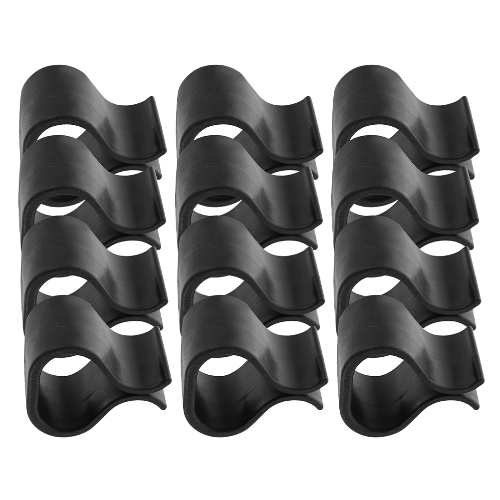 

12 Pcs Rattan Furniture Clips Black Plastic Couch Connector Patio Garden Outdoor Sofa Chair Fasteners Sectional Non slip