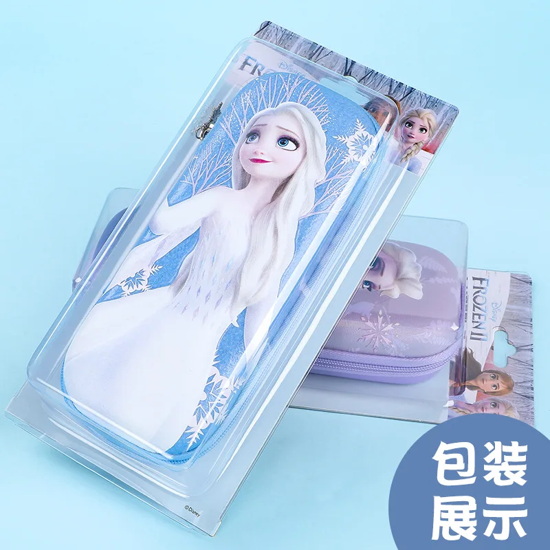 Disney Frozen Pencil Case Girl Student Cute Cartoon Stationery Box Large Capacity Resistant To Fall Pen Bag School Supplies