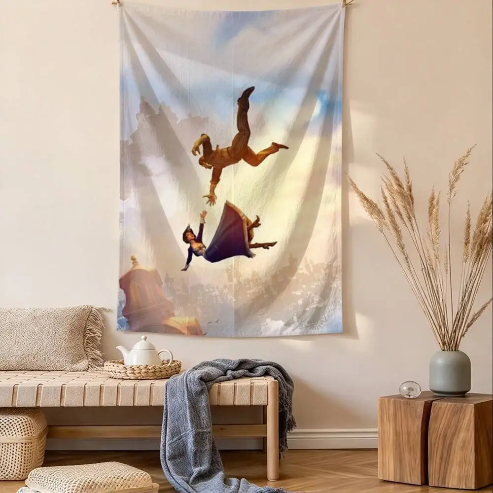 Elizabeth B-Booker B-BioShock 4 Tapestry Tropical Ocean Wall Hanging for Bedroom Living Room Dorm Home Decor